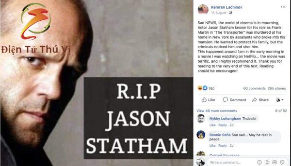 Did Jason Statham Passed Away? What Happened To Jason Statham? Hoax